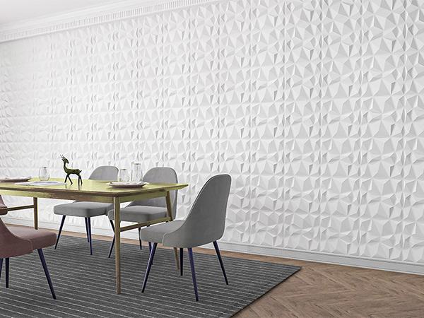 Art3d 33-Pack 11.8'' x 11.8'' Diamond Design 3D Wall Panel, Durable Waterproof Tiles for Home Decorative Living Room Modern Interior Installation