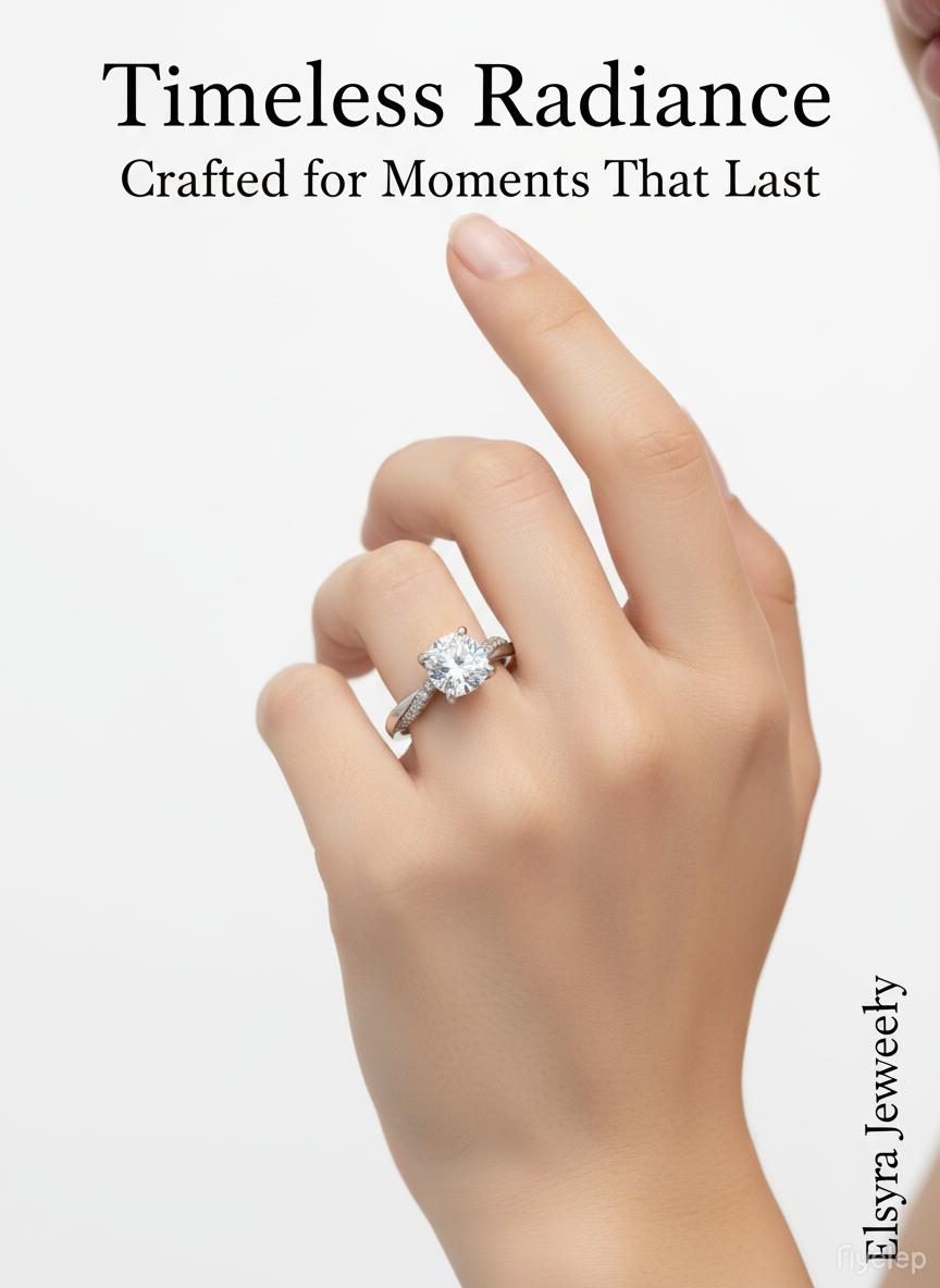 S925 Sterling Silver Solitaire Ring -Classic solitaire style with a round central cubic zirconia Sparkling Gift for Engagement, Graduation & Birthday | Elegant Daily Wear Jewelry hypoallergenic