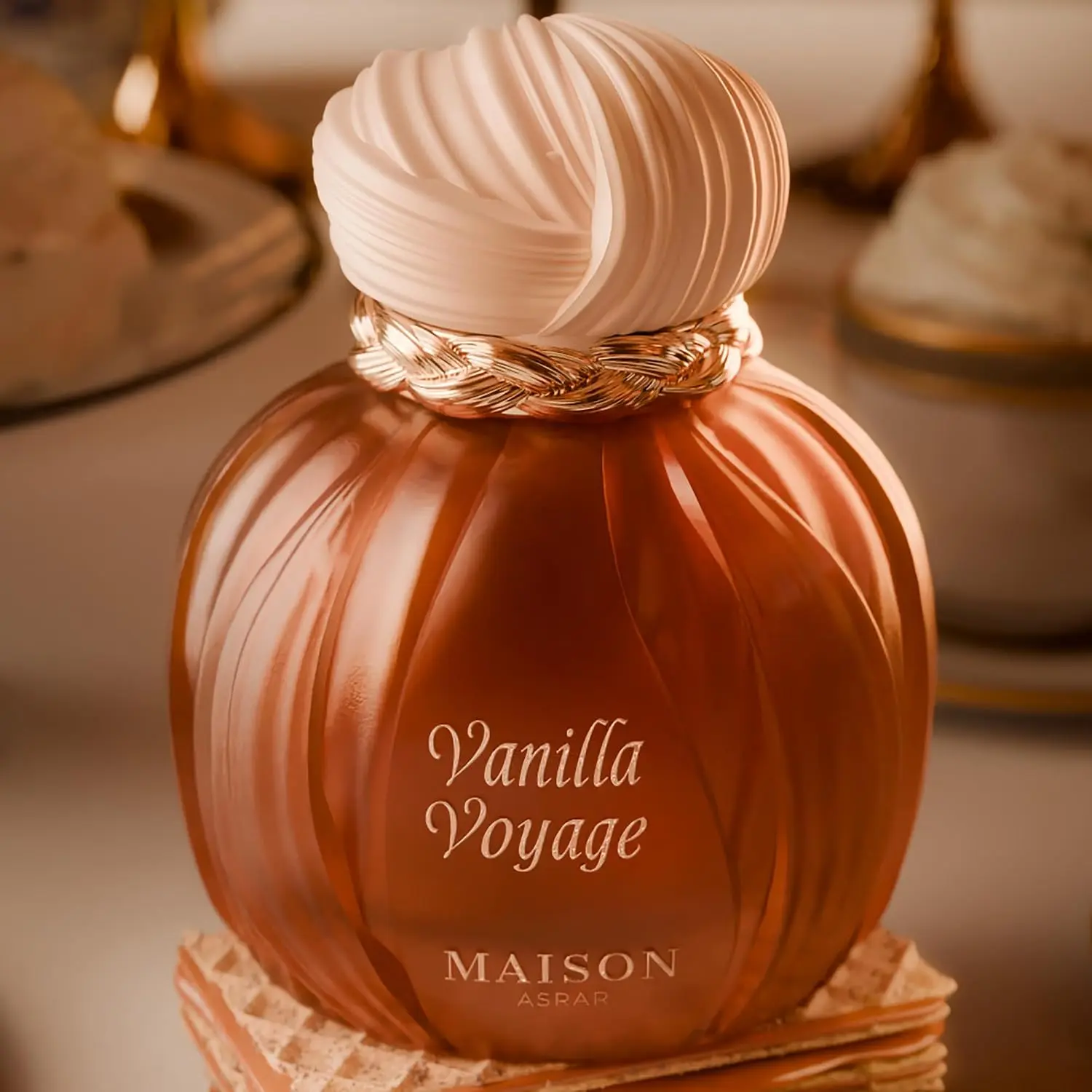 AROMA CONCEPTS | Vanilla Voyage Long Lasting Eau De Parfum EDP 3.4 Fl Oz | Unisex Perfume | Caramel, Jasmine, Tonka & Honey Notes | Luxurious Vanilla Perfume with Musk & Amber