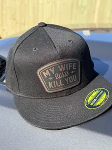 Funny “My Wife Will Kill You” Trucker Hat | Flexfit Snapback Cap for Men