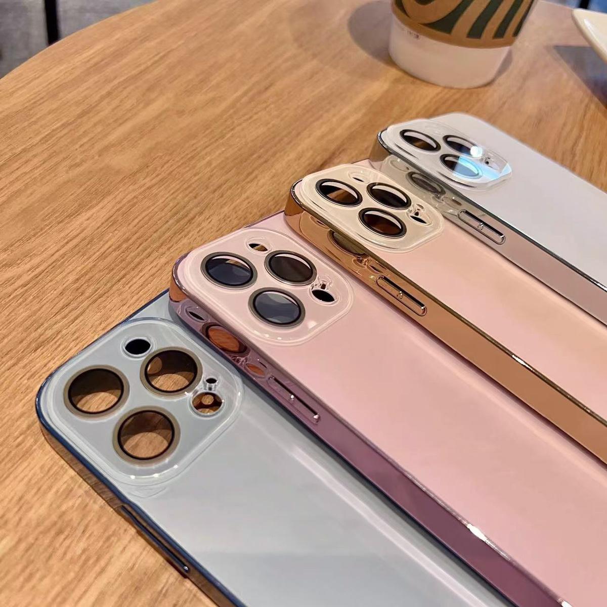 Electroplated Matte Acrylic Tempered Glass for iPhone Protective Case for iPhone 17 16 15 14 13 12 11/Pro/Max, 2025 New Ultra-Thin Original Color Acrylic Phone Cover