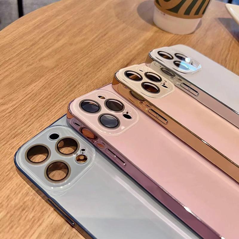 Electroplated Matte Acrylic Tempered Glass for iPhone Protective Case for iPhone 17 16 15 14 13 12 11/Pro/Max, 2025 New Ultra-Thin Original Color Acrylic Phone Cover