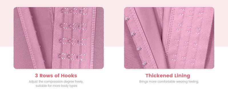 SHAPSHE Fajas Colombianas Shapewear for Women Body Shaper Tummy Control Butt Lifting Moldeadoras Bodysuits with Hook Crotch