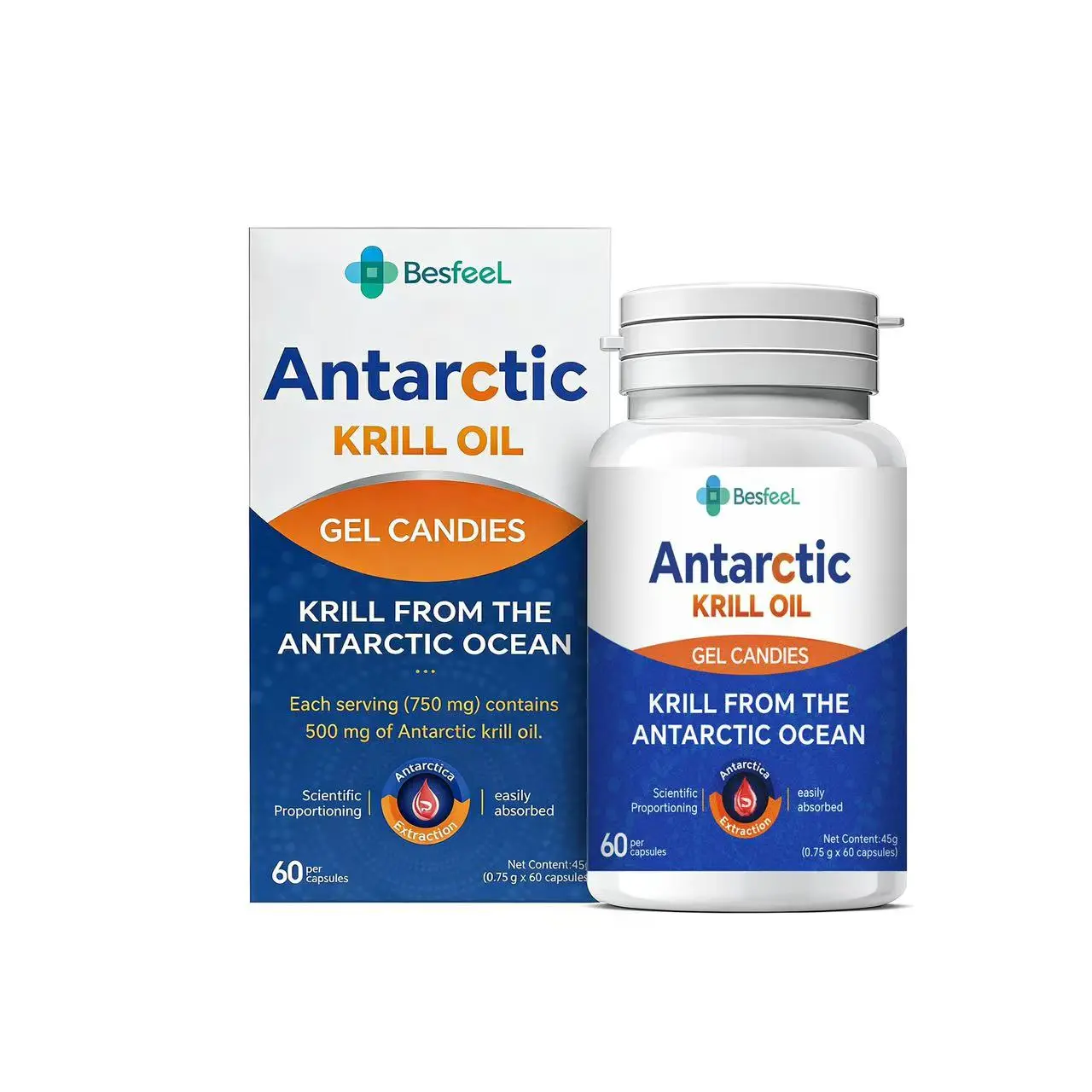 Krill Oil 1000mg Softgels | Omega-3 EPA DHA with Natural Astaxanthin | 60 Capsules-max1.714