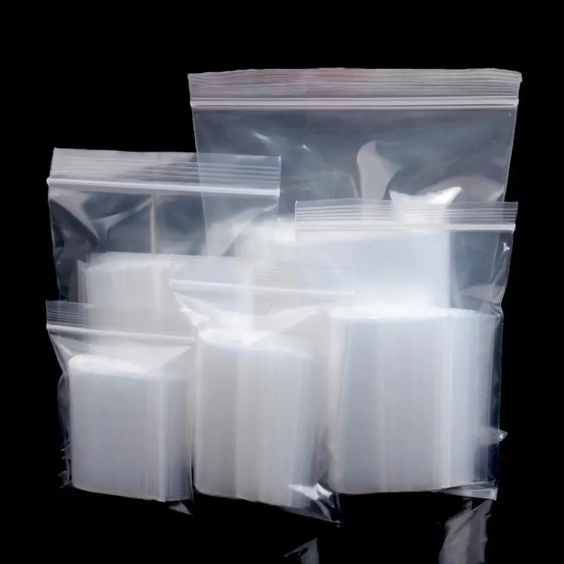 Clear Resealable Zip Bags – 2 Mil Thick Waterproof Small Plastic Bags, Self-Sealing Storage Pouches, 1.5x2-4x6 Inch, Jewelry, Pills & Home Organization