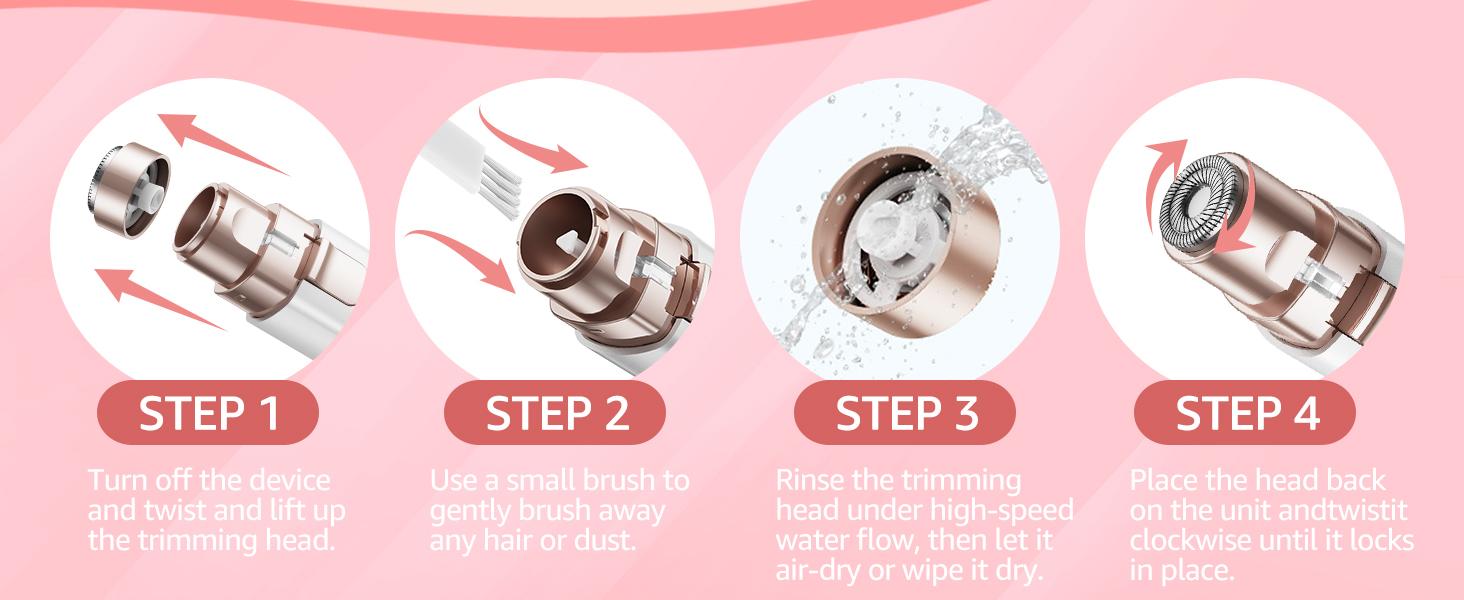 KAPHIO Facial Hair Removal for Women: Electric Eyebrow Trimmer & Hair Removal Device - 2 in 1 Rechargeable Face Shaver Painless Eyebrow Shaper for Upper Lip Chin Peach Fuzz brow KAPHIO Facial Hair Removal for Women: Electric Eyebrow Trimmer & Hair Removal Device - 2 in 1 Rechargeable Face Shaver Painless Eyebrow Shaper for Upper Lip Chin Peach Fuzz brow