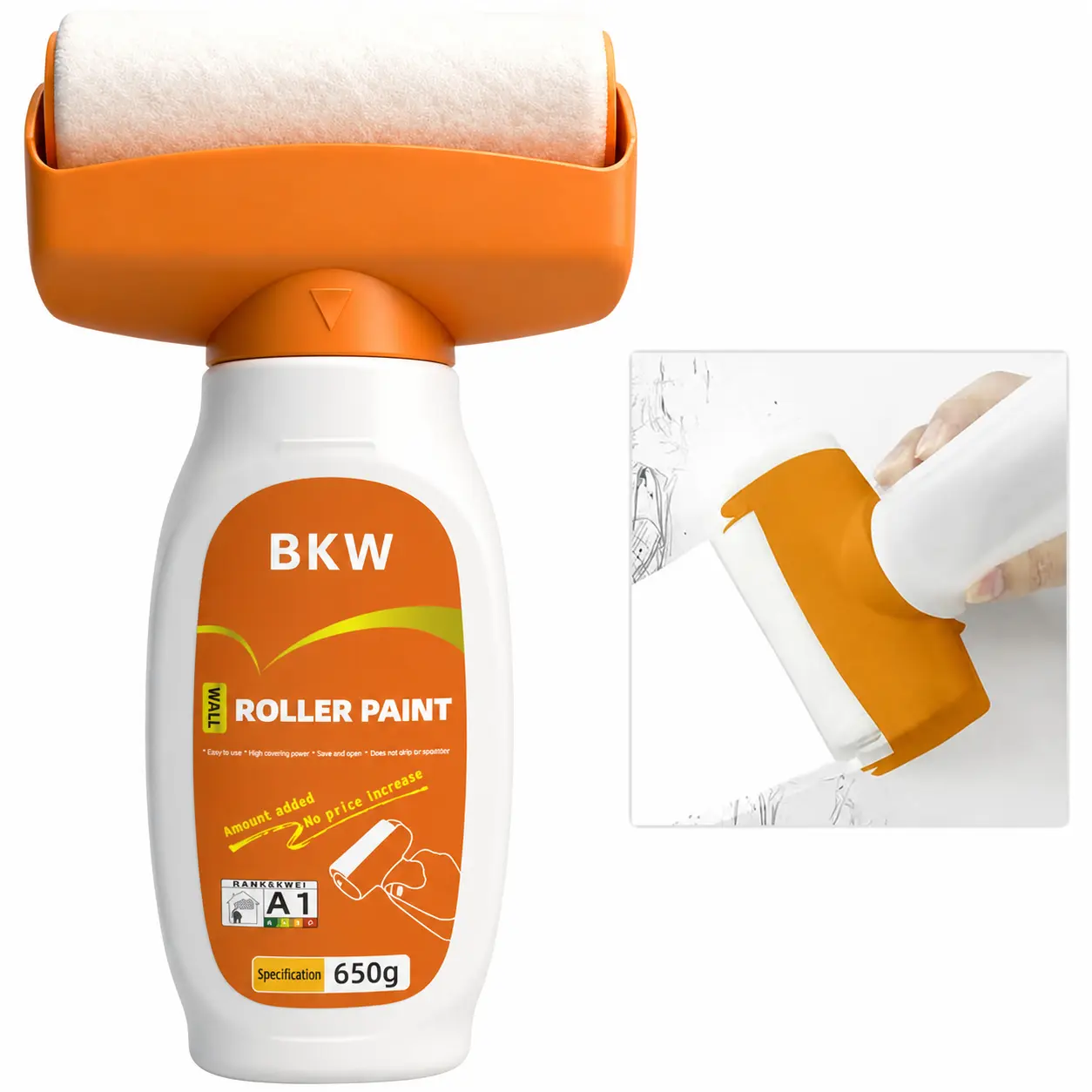 White Paint for Wall, White Chalk Paint & Drywall Repair Kit | Wall Mending Agent, Dry Wall Repair Paint Kit, Quick-Dry & Portable Paint Tool, Water-Based Whitewash Paint