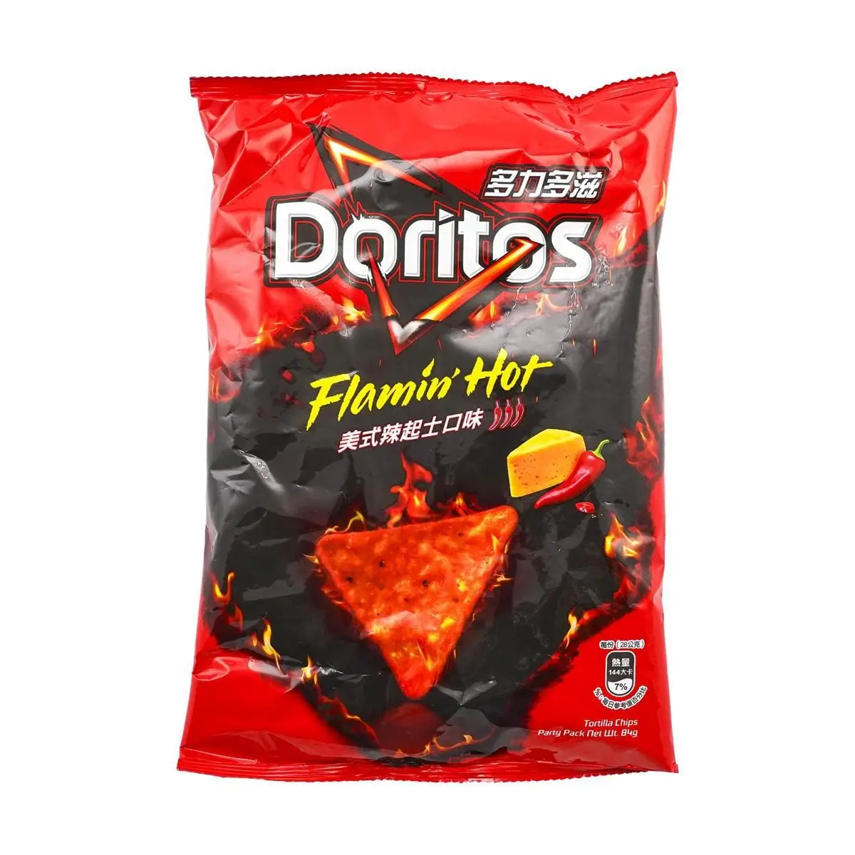 Doritos Nacho Cheese Flavored Tortilla Chips, 68g - Authentic Taiwanese Edition