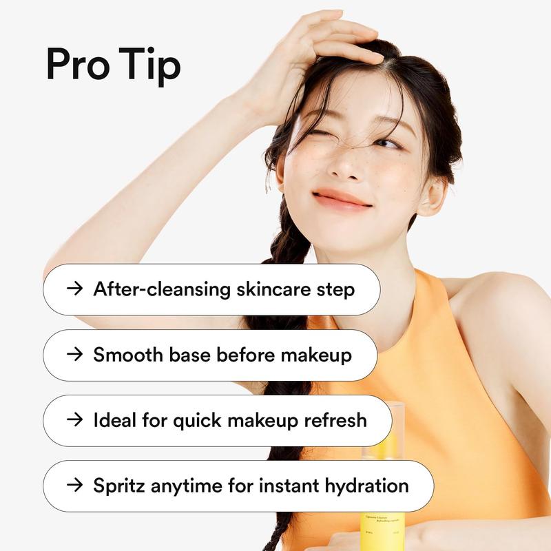 VEGANIFECT Vitamin C Glow Mist for Radiant Skin, Hydrating Serum Mist with Niacinamide & Glutathione, Korean Vegan Skincare, 3.38 Fl Oz