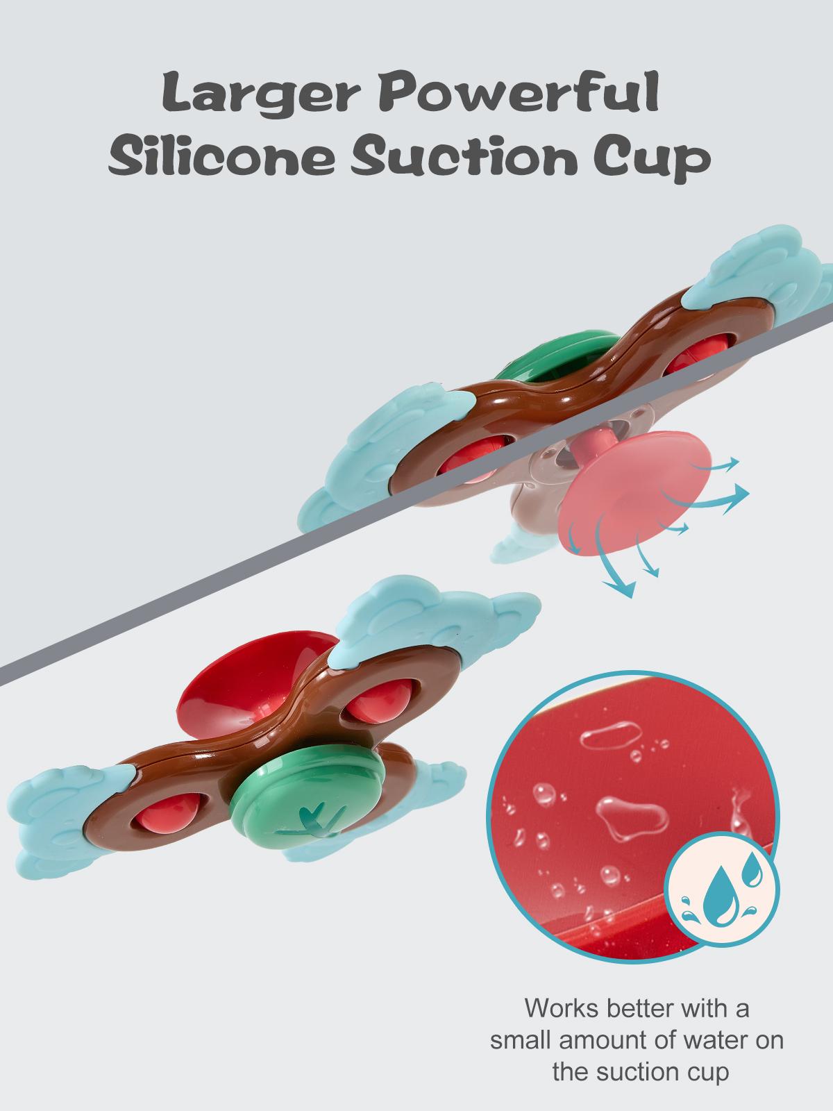 Fygurso Montessori Baby Shape Sorter Strong Sensory Bath Toy for 6-36 Months with Suction Cup, Develops Fine Motor Skills, BPA Free, Unisex