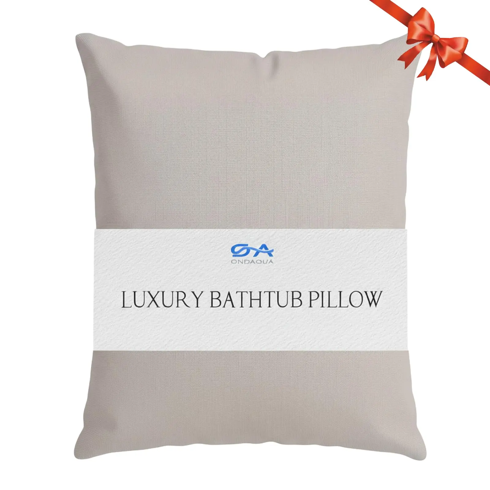 Luxury Bathtub Pillow, Skin-Friendly Cushion with Back, Neck & Head Support, Non-Slip, Adjustable Thickness, Washable & Quick-Drying - Ideal for Home Spa Days, No