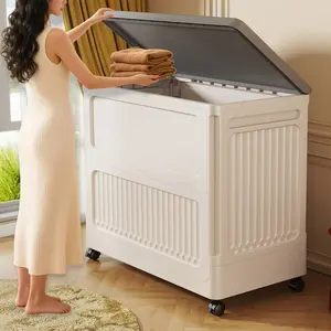 Large-capacity clothing storage box for home, extra-large organizing box, foldable storage bin, seasonal clothes and quilt storage essential