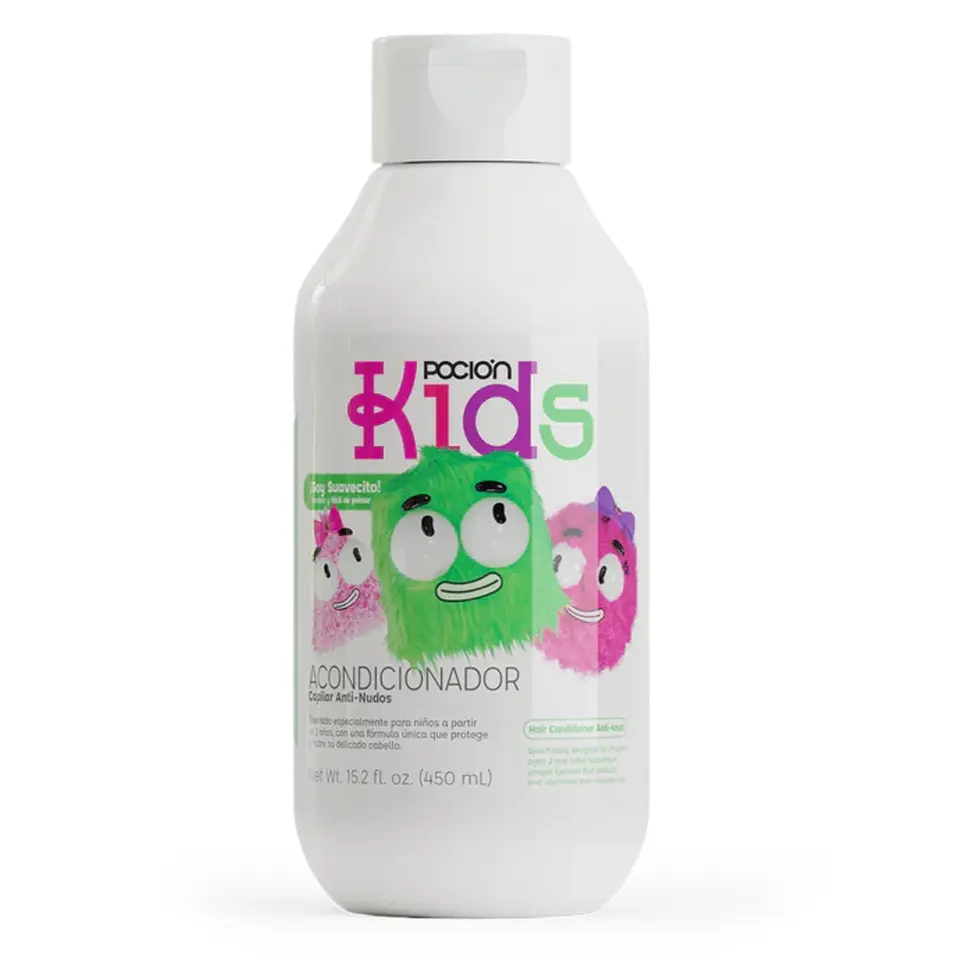 La Poción Kids Conditioner - Silicone-Free Detangling, Kids Haircare for Fine/Curly/Dry Hair, Infused with Natural Oils for Applying Mid-Lengths