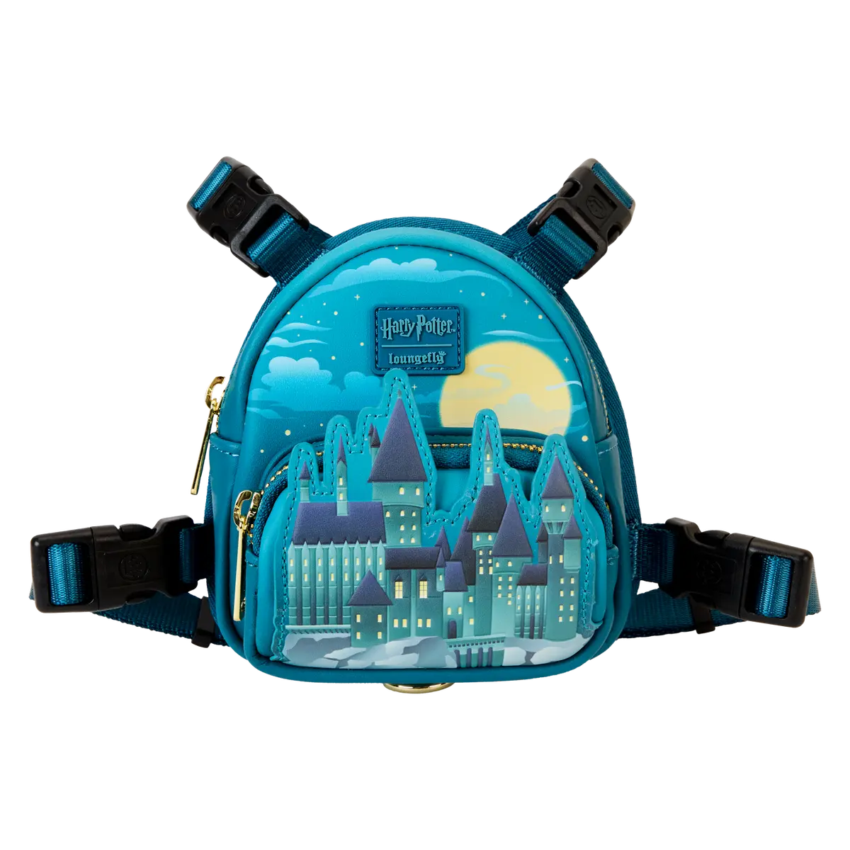 Harry Potter Hogwarts Castle Glow Mini Backpack Dog Harness Harry Potter Hogwarts Castle Glow Mini Backpack Dog Harness