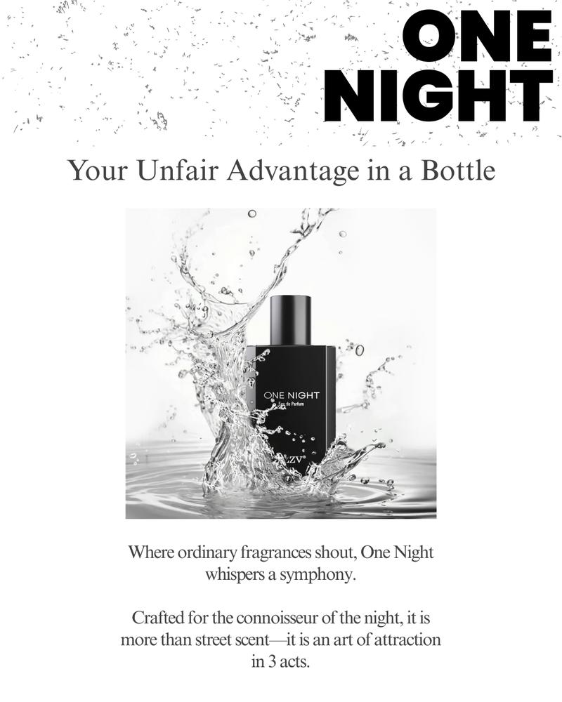 One Night Cologne for Men, Long-Lasting Men's Eau de Parfum 3.4Oz, Captivating & Irresistible Aura Scent for Nightclub, Date Night & Evening Events, Boost Confidence & Attraction