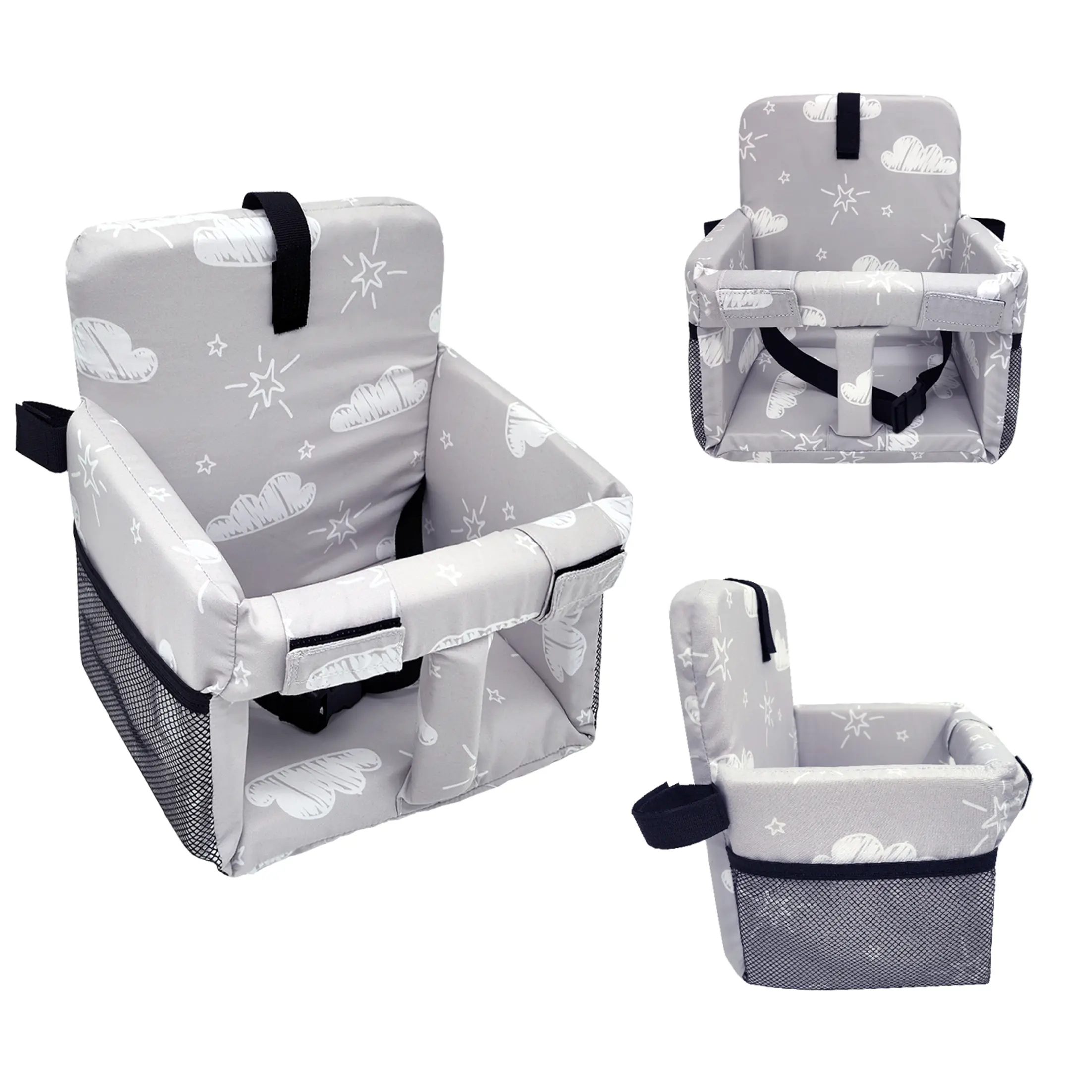 Shopping Cart Seat Pad, Soft Comfortable Cozy Infant and Newborn High-Chair Cushion, Foldable Multi-Purpose Design Stroller Seat Cushion, Easy to Carry, Stroller Accessories
