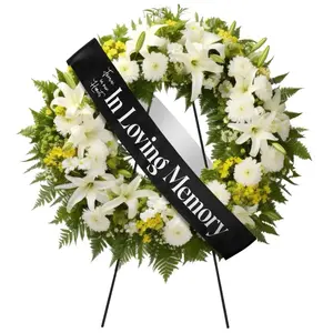 Personalized ribbons banner for flowers