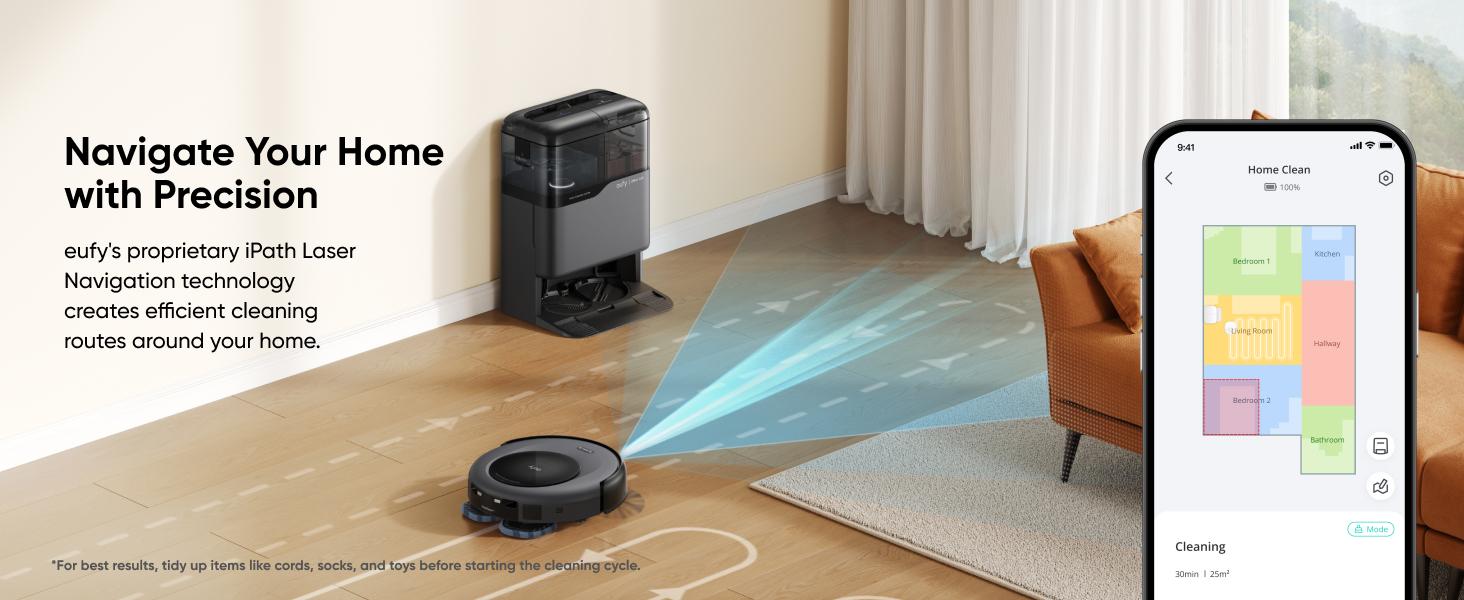 [LIVE-ONLY] eufy C20 Omni Robot Vacuum, Robot Vacuum and Mop Combo, Self Emptying, Auto Mop Washing and Auto Drying for hands-free cleaning, 3.35-Inch Ultra-Slim Body, 7000 Pa Powerful Suction, All-in-One Station｜Spingtok