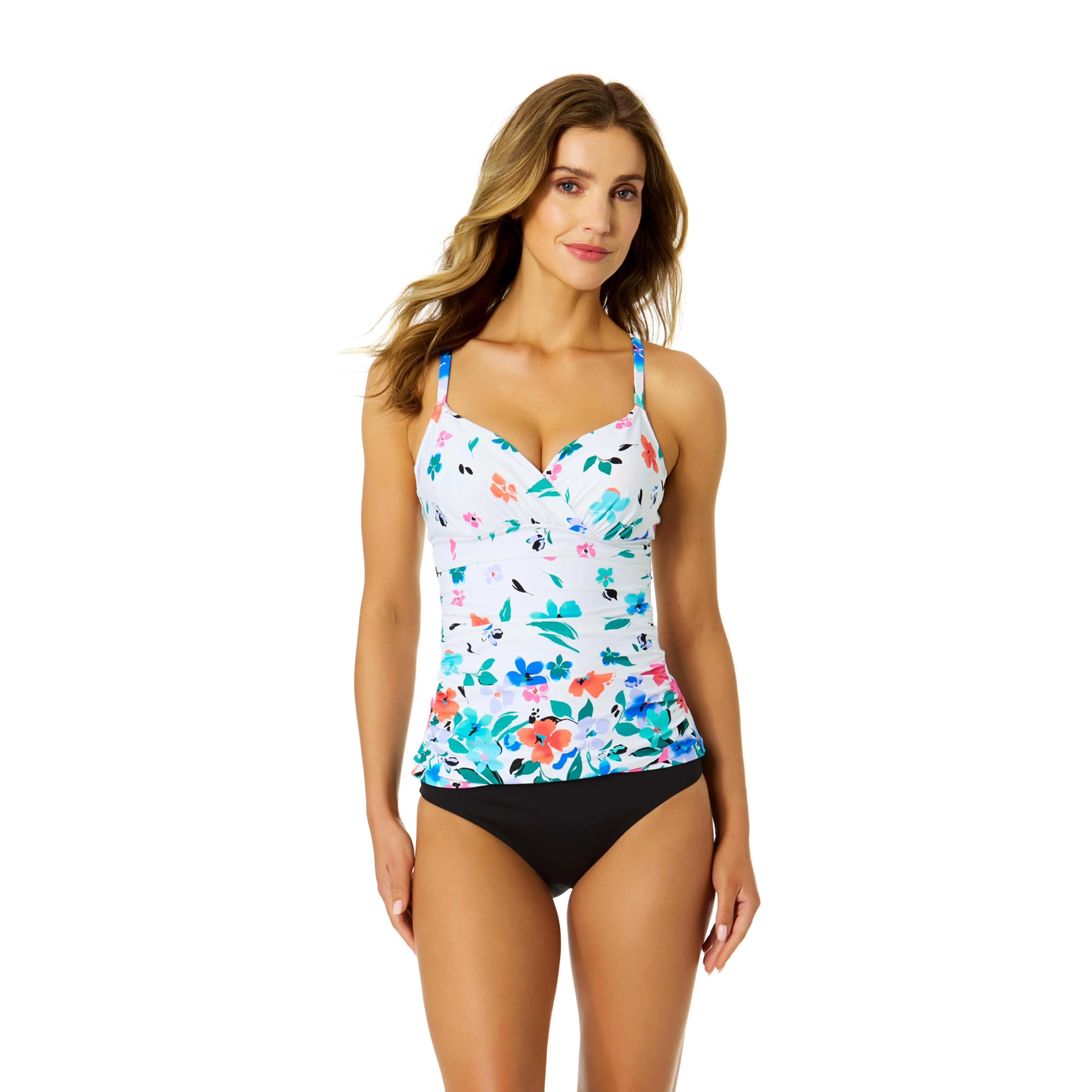 Women's Fiore Twist Front Underwire Tankini Swim Top