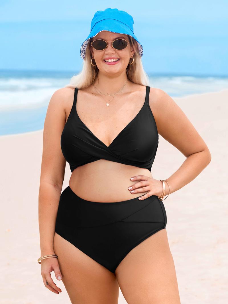 CUPSHE 【Valentine's Day】 High Waisted Bikini Sets for Women 2026: Tummy Control Two Piece Swimsuit with Twist Front V Neck & Adjustable Straps, Size Inclusive XS XXXL Floral Bathing Suits CUPSHE 【Valentine's Day】 High Waisted Bikini Sets for Women 2026: Tummy Control Two Piece Swimsuit with Twist Front V Neck & Adjustable Straps, Size Inclusive XS XXXL Floral Bathing Suits