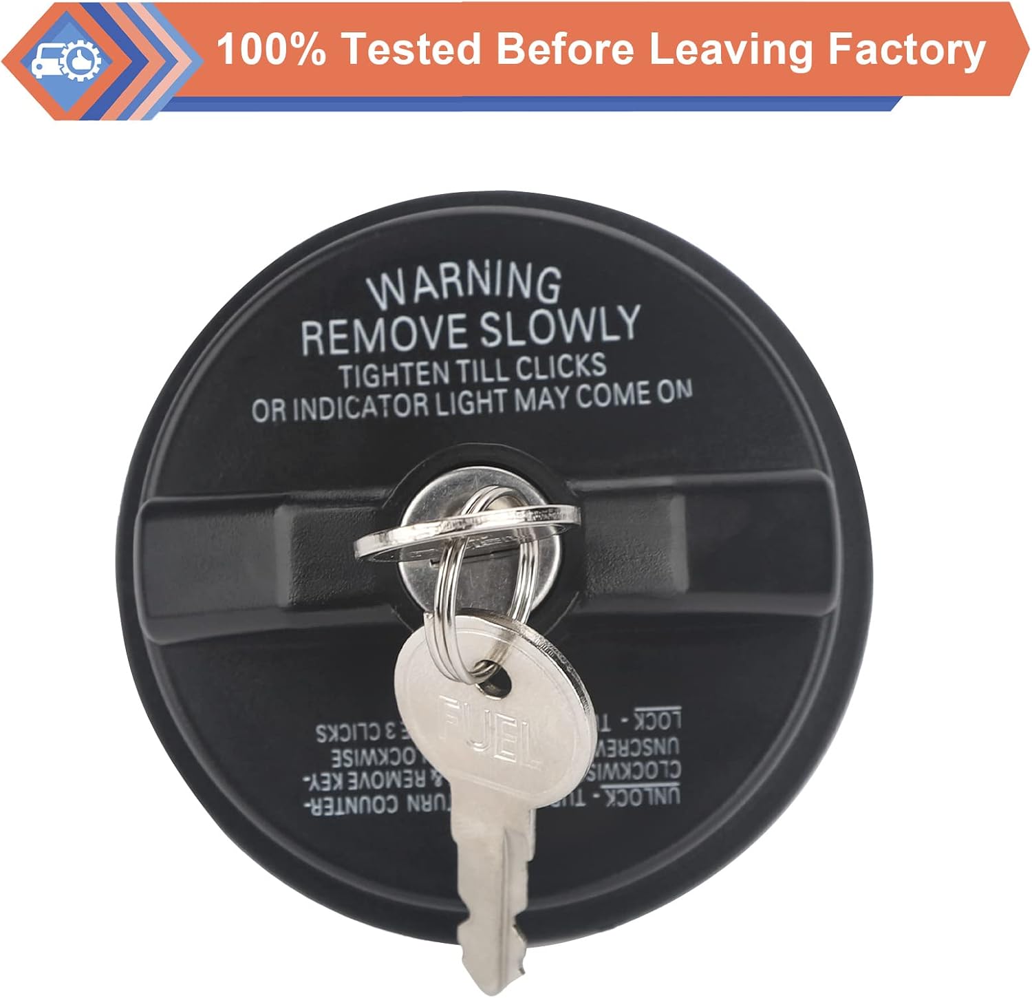 Locking Gas Cap Replacement Compatible with Multiple Car Brands for Vehicle Fuel Storage