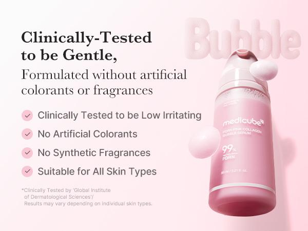 [NEW] [medicube] PDRN Pink Collagen Bubble Serum | Dual-Layer Micro-Bubble K-Beauty Serum for Firm, Plump & Radiant Skin | Hydrating, Healthy-looking Glow | PDRN, Collagen, Niacinamide