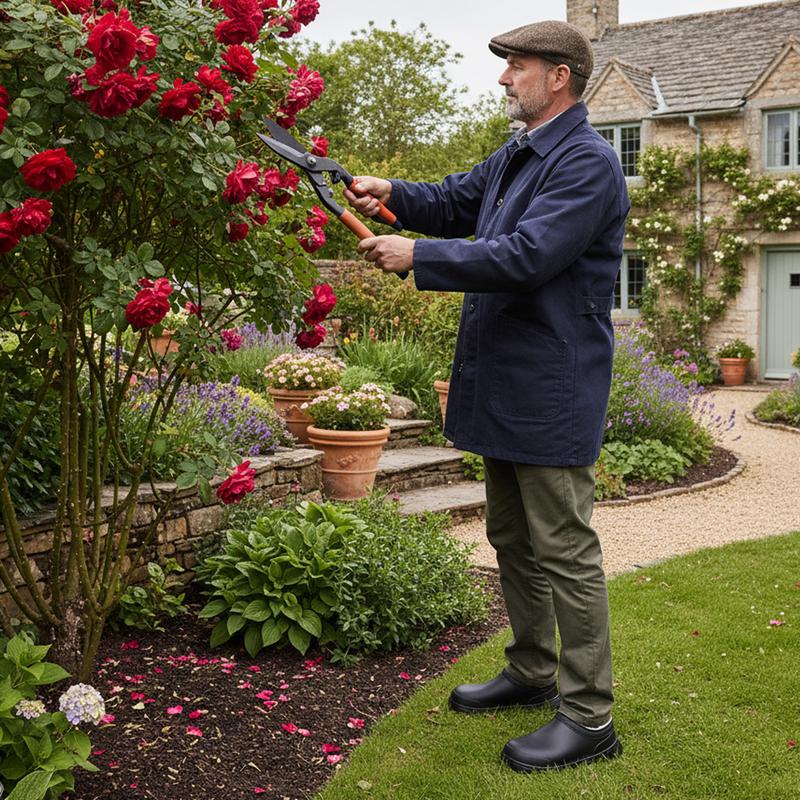 Lumubby Men's & Women's Chef Shoes Lightweight Non-Slip Work Shoes for Kitchens Hospitals Waterproof Oilproof Super Soft Cotton Memory Foam Comfort