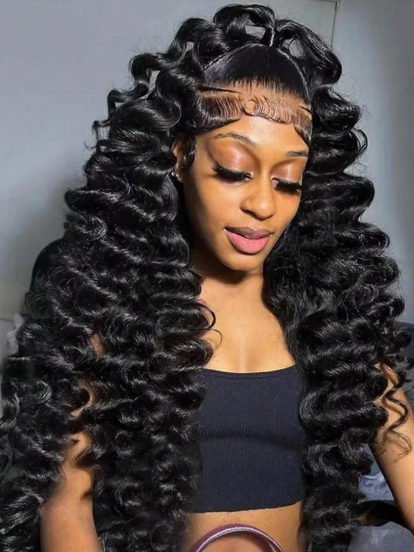 Deep Wave Lace Front Wigs Human Hair Pre Plucked 13x4 Hd Transparent Lace Frontal Deep Curly Wet And Wavy Human Hair Wig For Women 180 Density 40 Inch Deep Wave Lace Front Wigs Human Hair Pre Plucked 13x4 Hd Transparent Lace Frontal Deep Curly Wet And Wavy Human Hair Wig For Women 180 Density 40 Inch