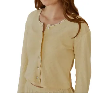 Marni Pointelle Cardi - Yellow