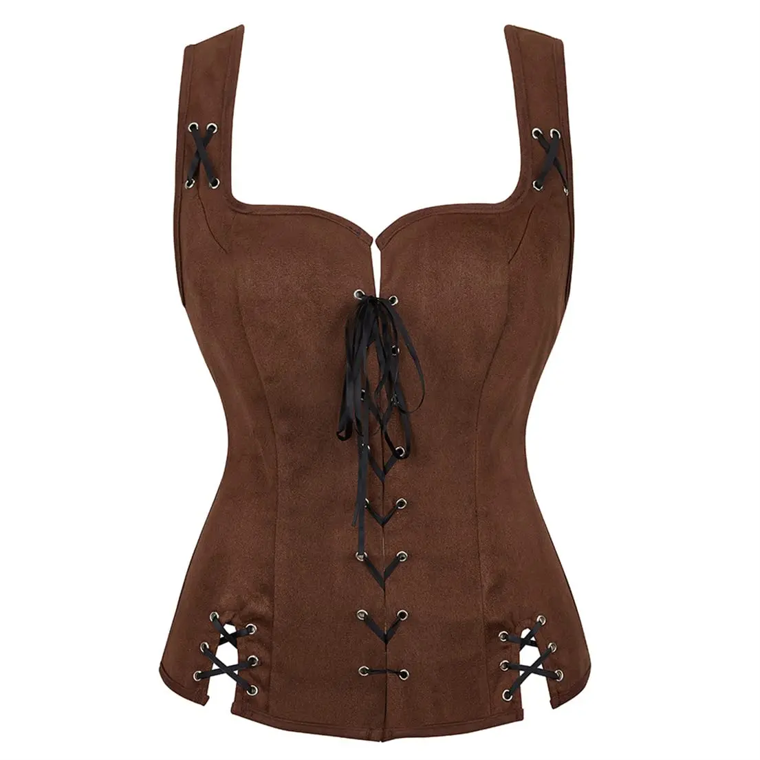 Pirate Renaissance Costumes for Women Steampunk Pirate Vest Viking Costume Bodice