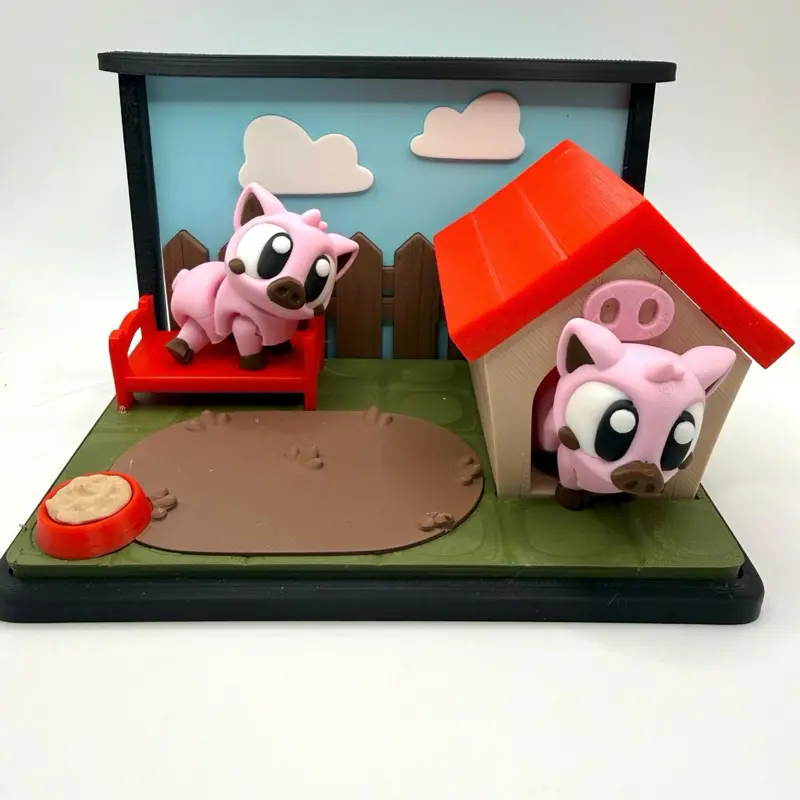 Piggy Play Set - Includes 2 Pig Figurines