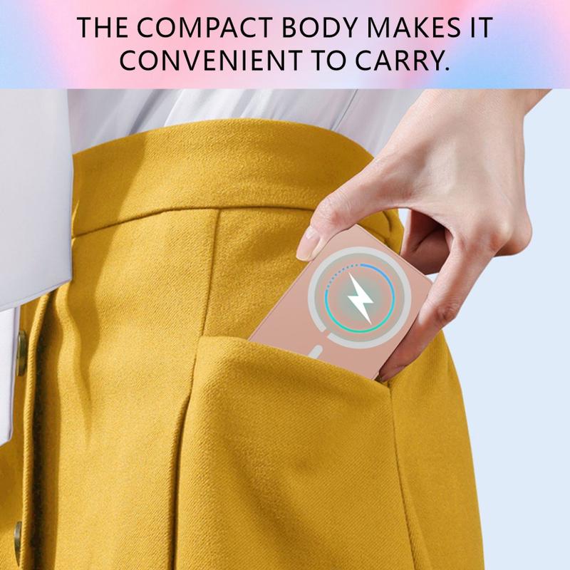Still Ultra-Slim 10000mAh Magnetic Power Bank Wireless Portable Charger Fast Charging for iPhone 16/15/14/13/12/Plus/Pro Max Compact USB Type-C MagSafe Battery Pack Smartphone Chargeable