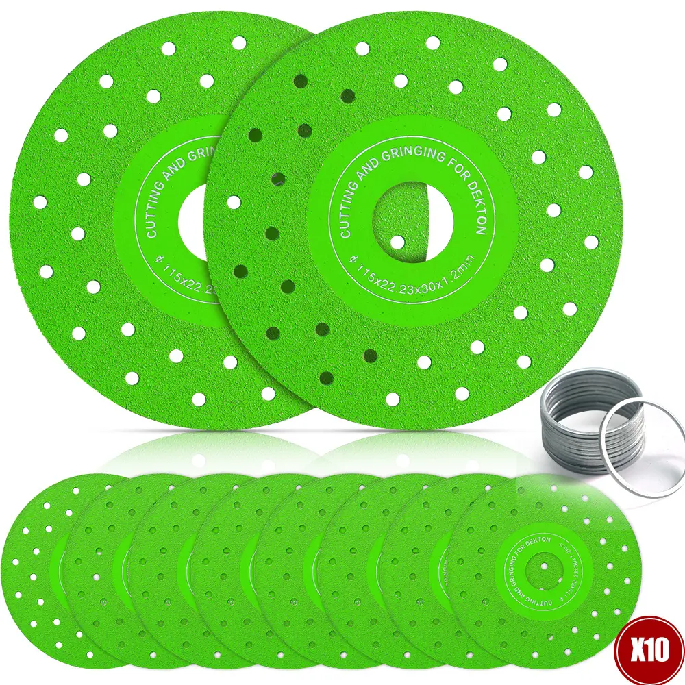5PCS/10PCS 4.5"(115 * 22.23mm) Glass Cutting Disc for Angle Grinder, Rock Slab Grinding Disc Diamond Cutter Saw Blade, Ultra-Thin Cutting Grinding for Marble Granite Porcelain Tile Glass