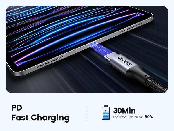 UGREEN 100W USB C Cable - Smartphone Charger for iPhone 17/17 Plus/17 Pro/17 Pro Max/16/15 Plus/15 Pro/15 Pro Max, MacBook Pro, iPad Pro, Dell XPS, Samsung Galaxy S23/S22 Ultra, Switch, Pixel, Deals for You,TikTokShopHolidayHaul