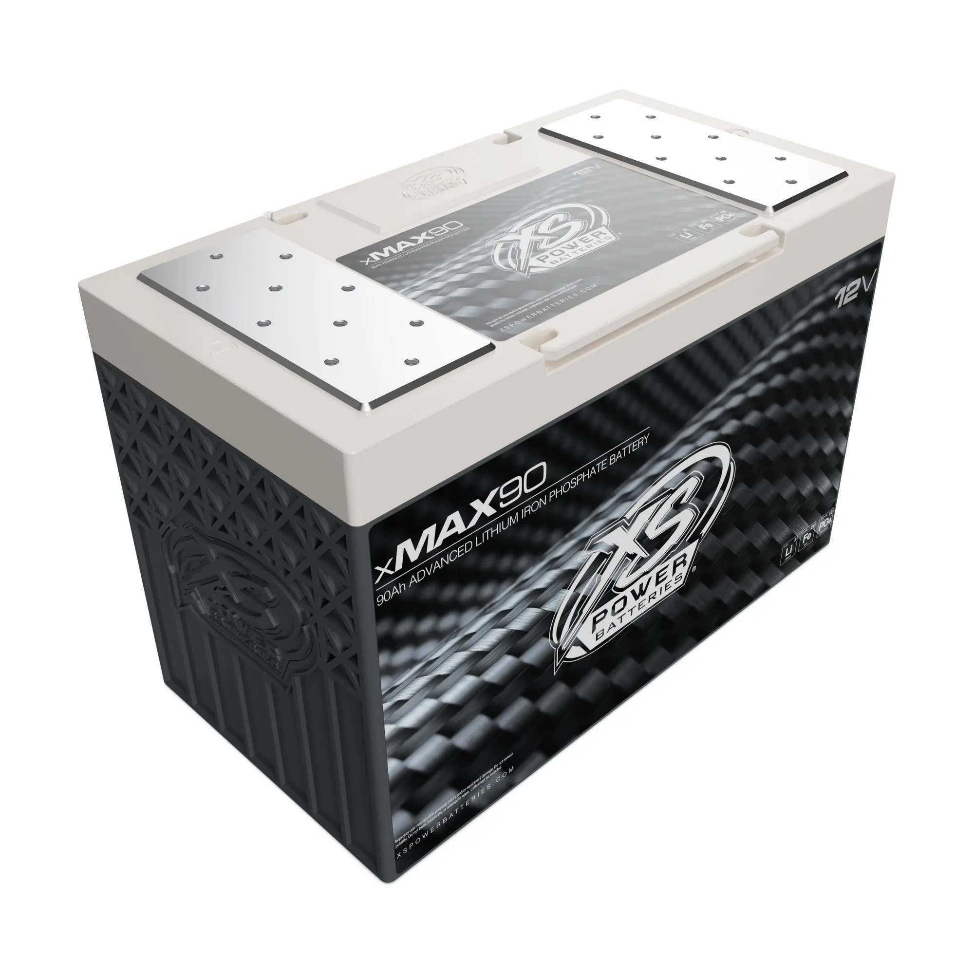 XS Power XMAX-90 Group 31 12V LFP Lithium Car Audio Batteries, 90Ah
