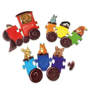 Ulanik Puzzle Rainbow Wagons 3+