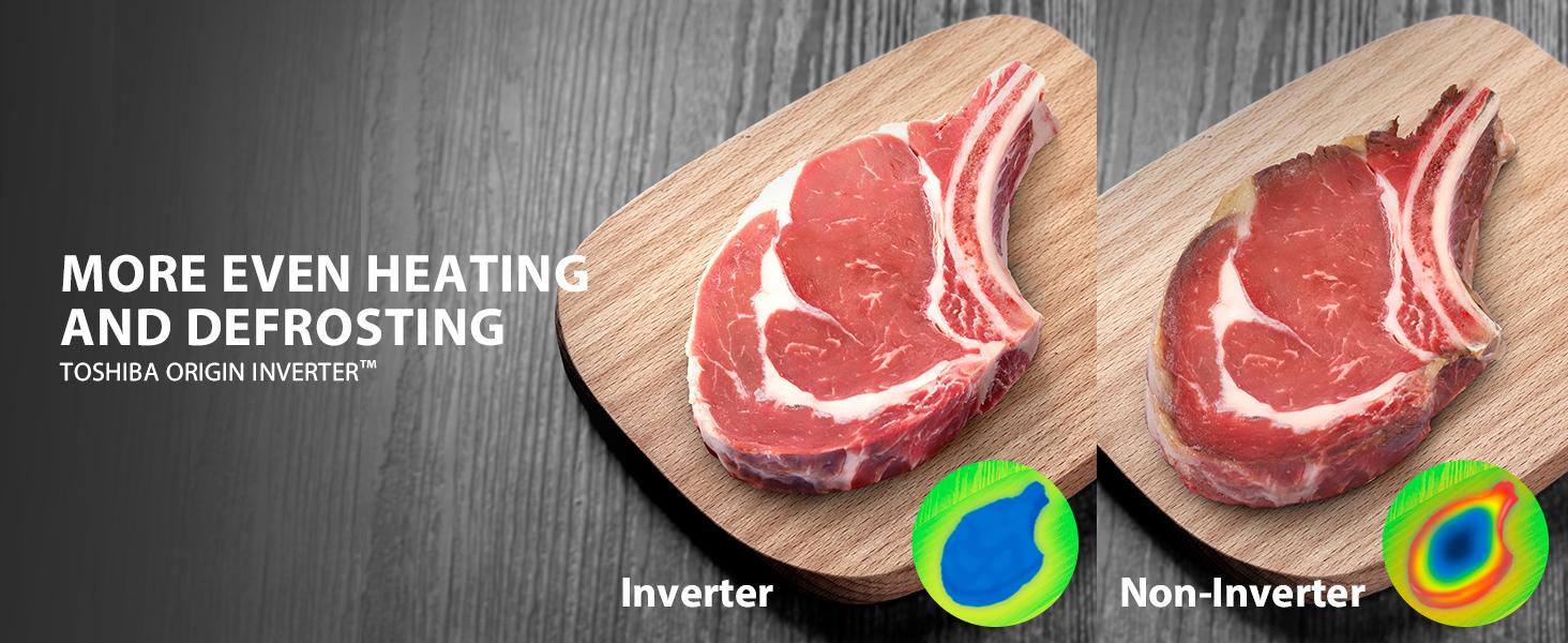 TOSHIBA 7-in-1 Countertop Microwave Oven, 1.0 cuft. Air Fryer Combo with Inverter Convection, Humidity Sensor, Even Defrost, 27 Auto Menu & 47 Recipes Kitchen Appliances, Spring Glow Up