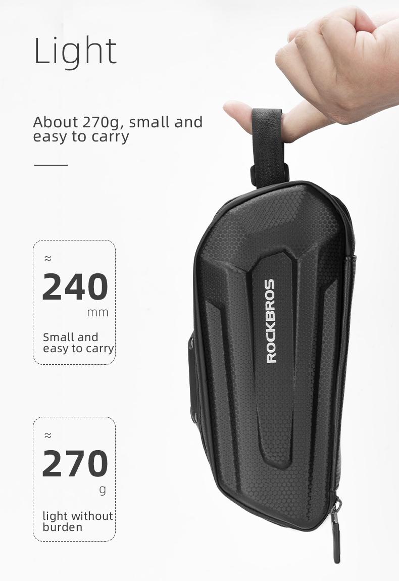 ROCKBROS Bike,Bicycle Saddle Bag Under Seat 3D Hard Shell Bike Seat Bag with Silver Reflective Strip Bike Bag for Mountain Road Bikes, Quick Release 1.7L