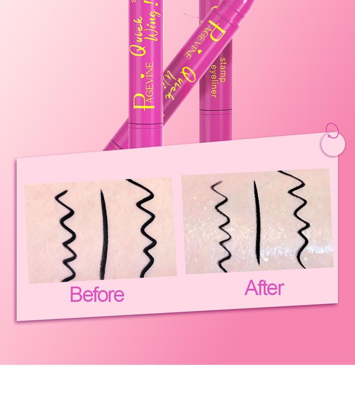 Flawless Finish Liquid Eyeliner, Dual-End Stamp And Ultra-Fine Tip Combo, All-Day Hold With Smudge Resistance, Smooth Application For Crisp Lines, Designed For Sensitive Eyes And Contact Lens Wearers, Makeup Cosmetic, Eyeliner