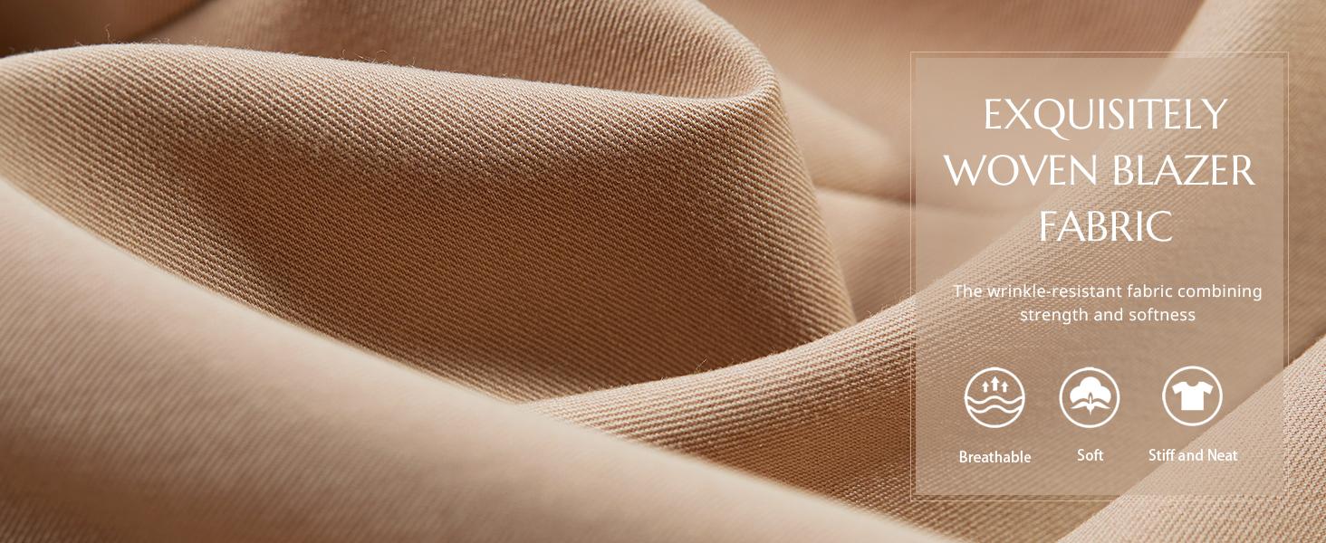 Imily Bela Womens Casual Blazers Open Front Long Sleeve Work Office Suit Jackets Blazer Fitted Basic Lapel Collar with Button Design & Pockets