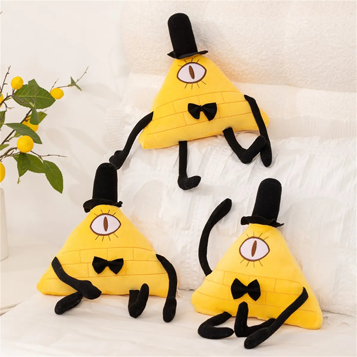 Bill Cipher Nightmare Antihero Plush Toy, Soft Huggable Adorable Stuffed Cartoon Figure, Soft Cuddly Gift, Perfect Birthday Gift, Holiday Present, Party Decoration