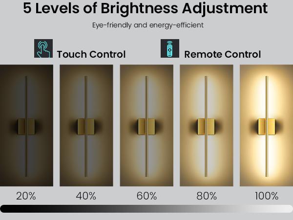 Battery Operated Wall Lights Set of Two, 【Non-Removable Battery】10000mAH Rechargeable Wall Lamps with Remote Control, Dimmable Gold/Black LED Wireless Wall Sconces for Bedroom, Living Room, Hallway, Dining Room, 360° Rotate 3CCT