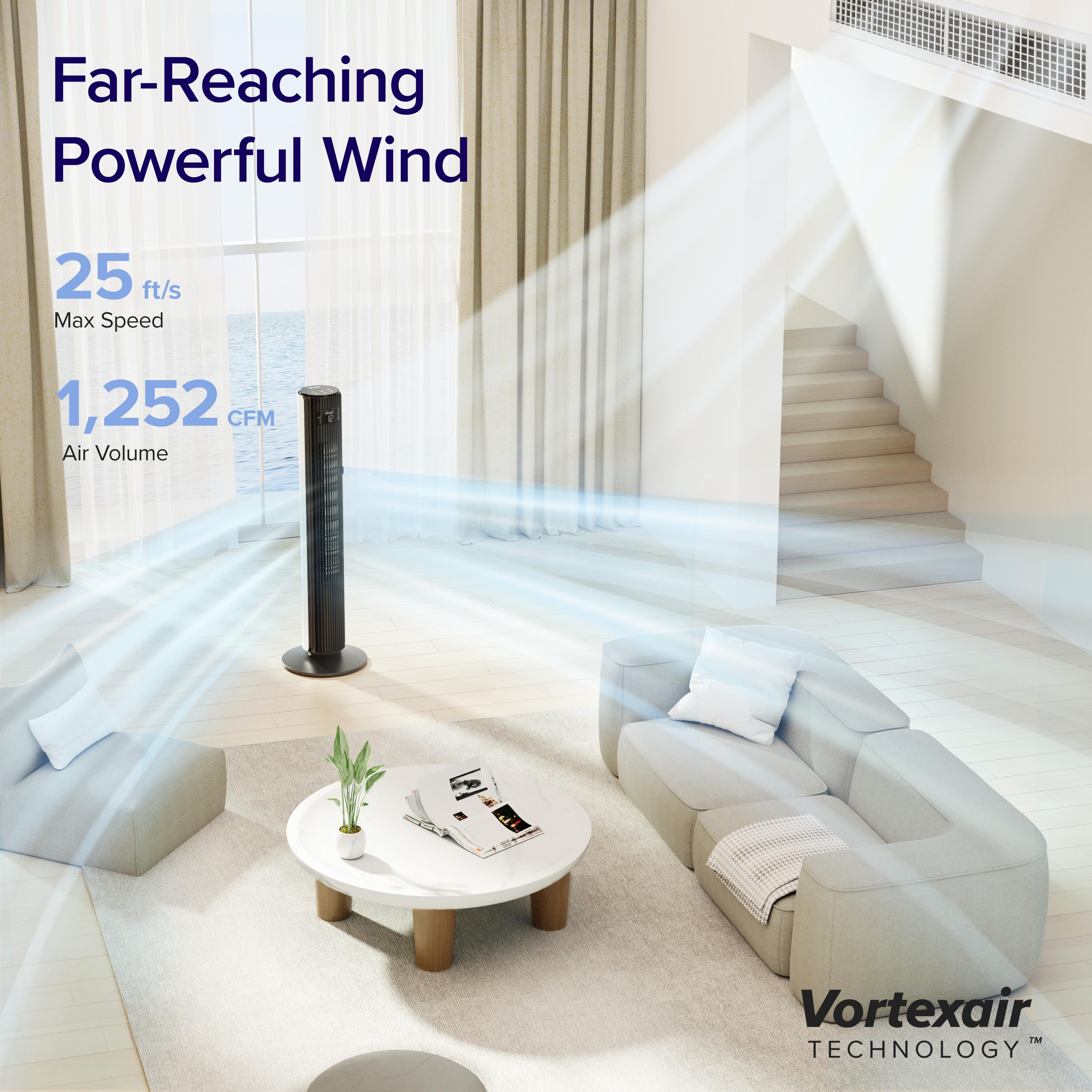 LEVOIT Classic 42 Tower Fan, Oscillating Quiet 42 Inch Fan 25ft/s Velocity 25dB With AC Motor for Bedroom, 4 Modes, 12H Timer, Standing Fan for Home LEVOIT Classic 42 Tower Fan, Oscillating Quiet 42 Inch Fan 25ft/s Velocity 25dB With AC Motor for Bedroom, 4 Modes, 12H Timer, Standing Fan for Home