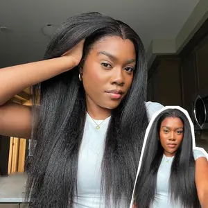 [Widow's Peak] Alipearl Wigs Light Yaki Straight Glueless 13x6 Lace Frontal Wig Ready to Go M Shaped Hairline Human Hair #Summervibes
