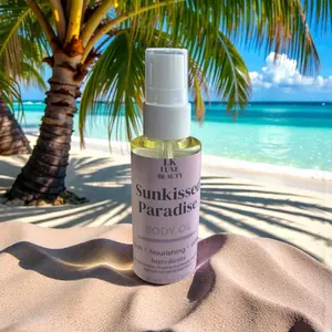 SunKissed Paradise Body Oil - Floral Scented Body Oil with Vanilla, Banana, and Floral Notes for Comfort and Aroma