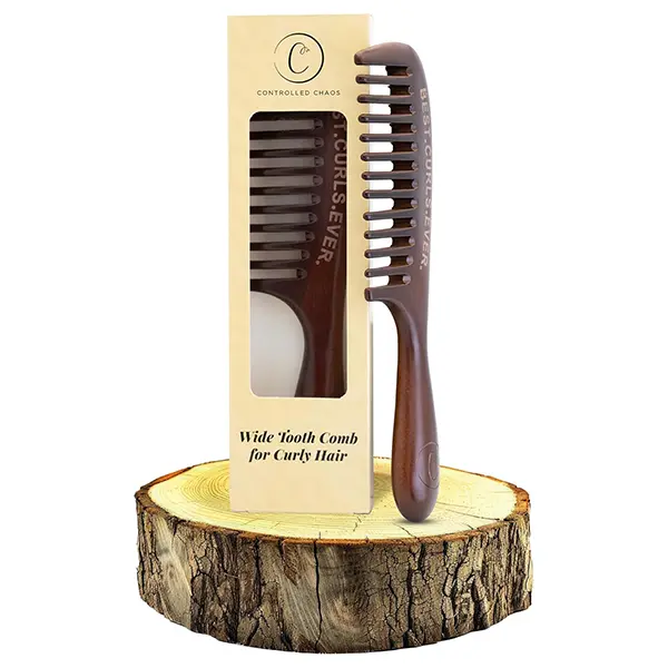 Detangling Wide Tooth Comb Scalp and Curl Friendly - Peachwood Anti Static Detangler Comb for Curly Hair Scalp Massaging Comb for Men, Women & Kids, Curly Hair Comb Hair Styling Accessories, Easy Comb Hair Styling Accessories