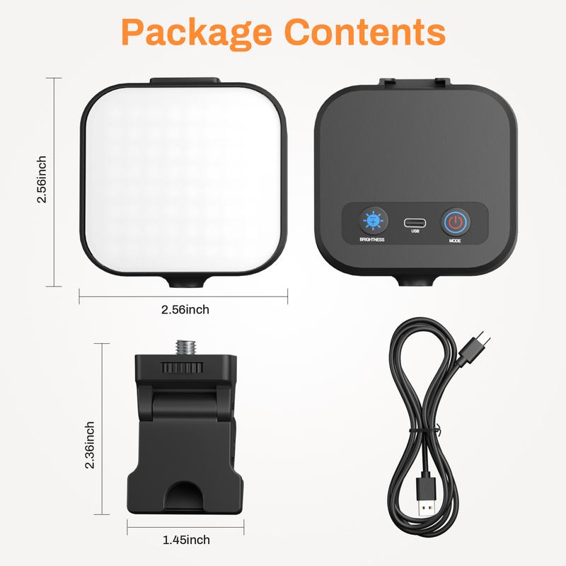 Portable LED rechargeable selfie light with front and rear clip-on cell phone light, adjustable 5 lighting modes for cell phone, IPhone, Android, IPad, laptop, makeup, selfie, video conference Portable LED rechargeable selfie light with front and rear clip-on cell phone light, adjustable 5 lighting modes for cell phone, IPhone, Android, IPad, laptop, makeup, selfie, video conference