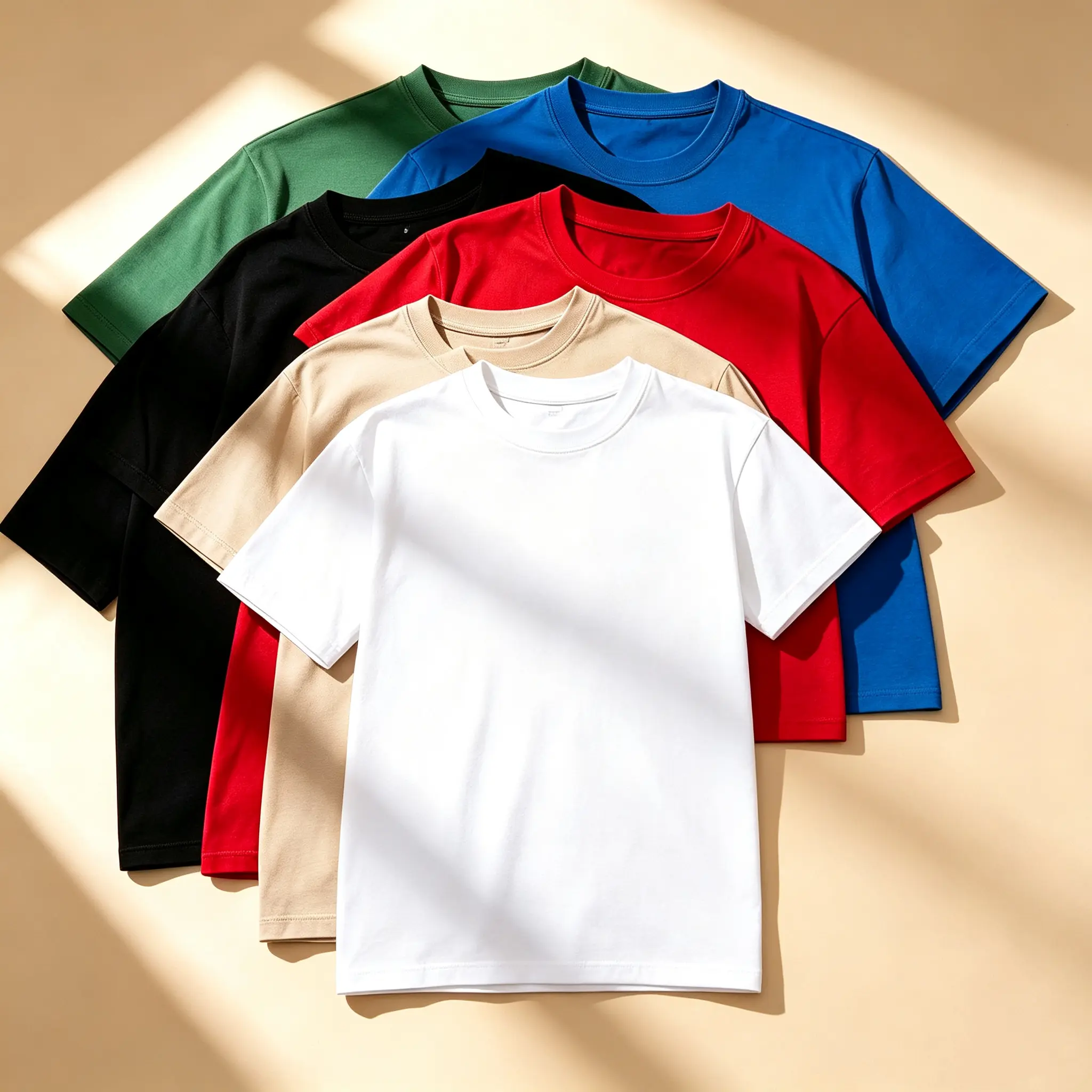Unisex Menswear Round Neck Short-Sleeve Tops - 180g Soft Lightweight Breathable Casual Shirt, Loose Solid Summer Streetwear, Multiple Colors, Shortsleeve, Loose Fit