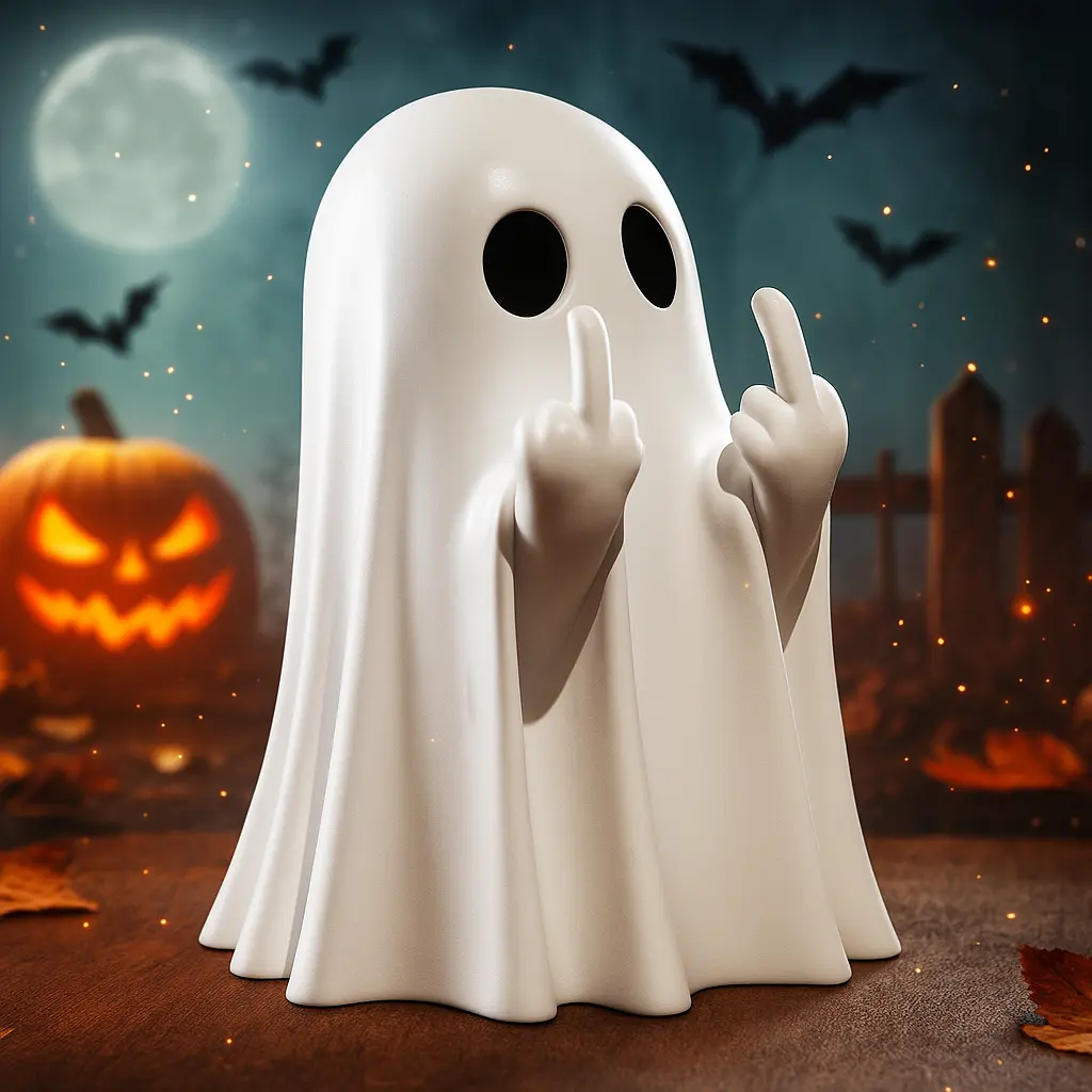 2026 New Halloween Ghost Figurine ornaments- Spooky Resin Ghost Statue, Cute Ghost Decor for Halloween Decorations, Porch and Indoor Spooky Home Decor