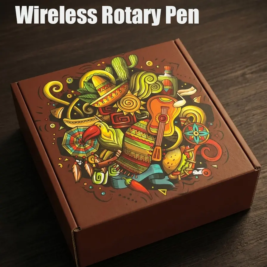 Wireless Rotary Art Pen Kit with 10pcs Fluid Tips | Complete Professional Starter Pack, Cool Gadgets DIY Gifts for Men & Boyfriend,sunscreen